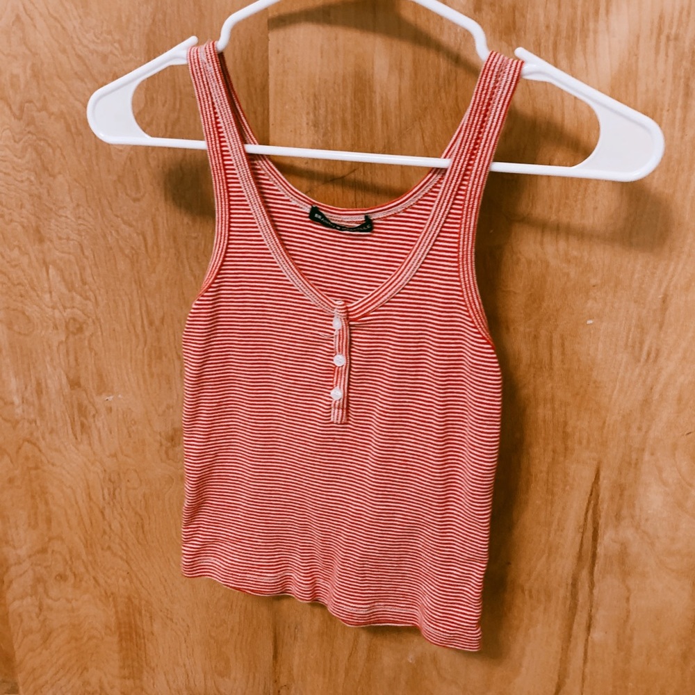 Brandy Red Striped Tank